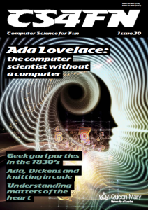 cs4fn 20 cover Ada Lovelace issue