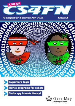 A bit of CS4FN - issue 2 cover, a free computing magazine for primary-aged children