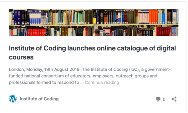 Institute of Coding launches online catalogue of digital courses