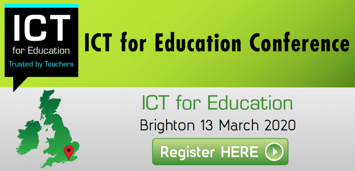 ICT for Education Conference in Brighton on 13 March 2020