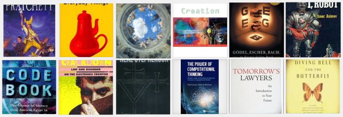 A snapshot of the range of books recommended for computer science students by Paul Curzon