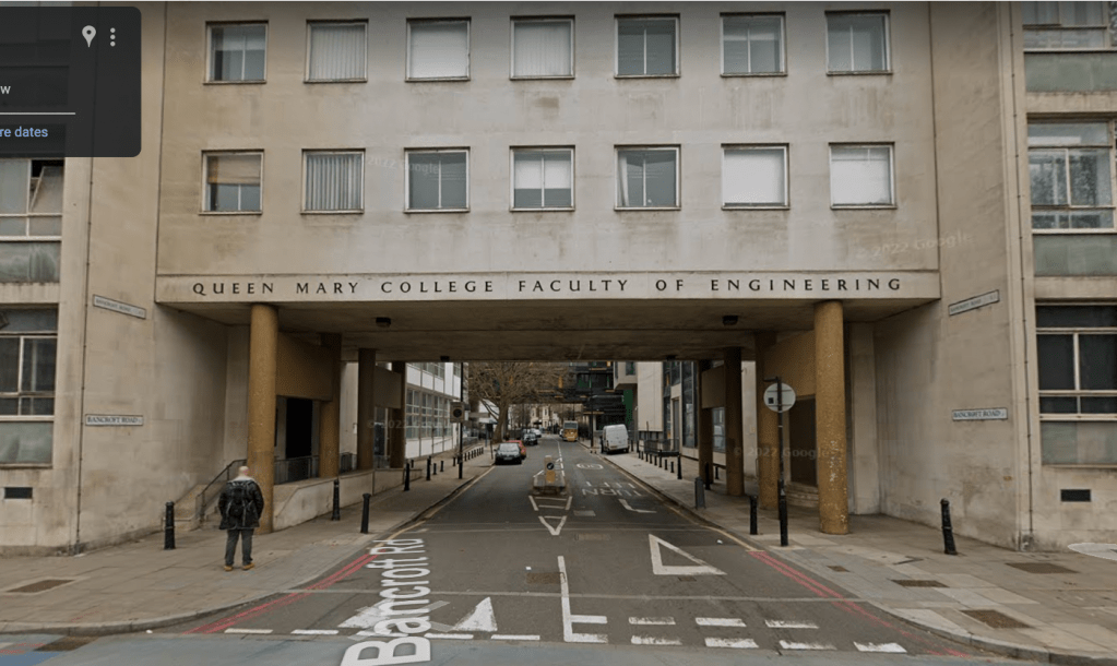 Entrance to Bancroft Road, from Mile End Road
