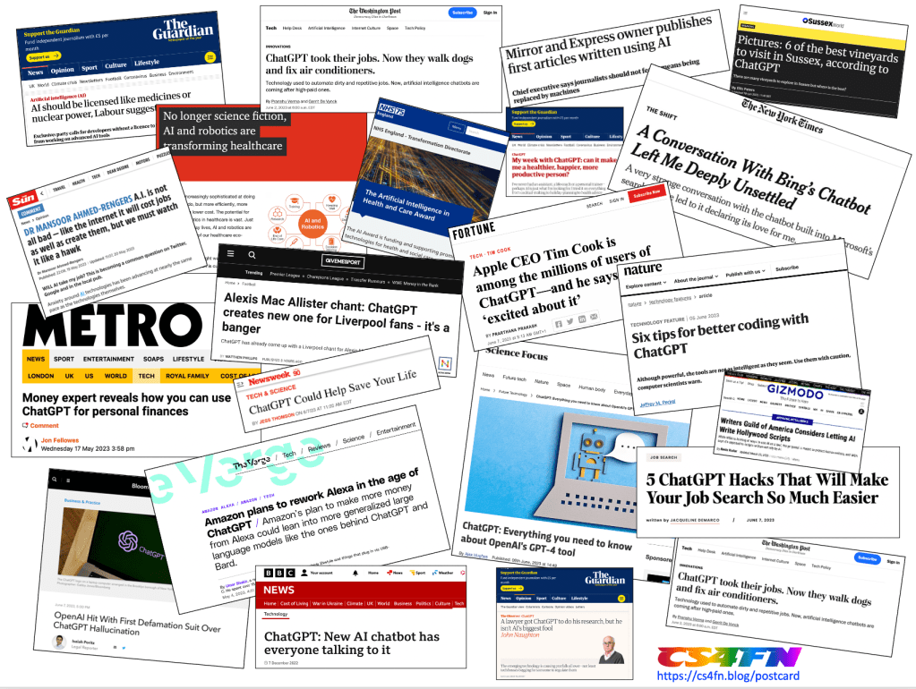 Lots of headlines about ChatBots and AI