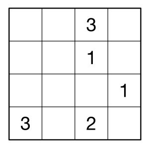 A 4x4 Sudoku