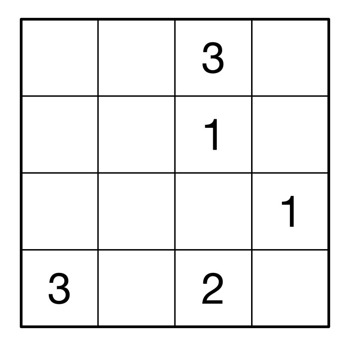Logical Thinking Puzzles: 4×4 Sudoku | Teaching London Computing: A ...